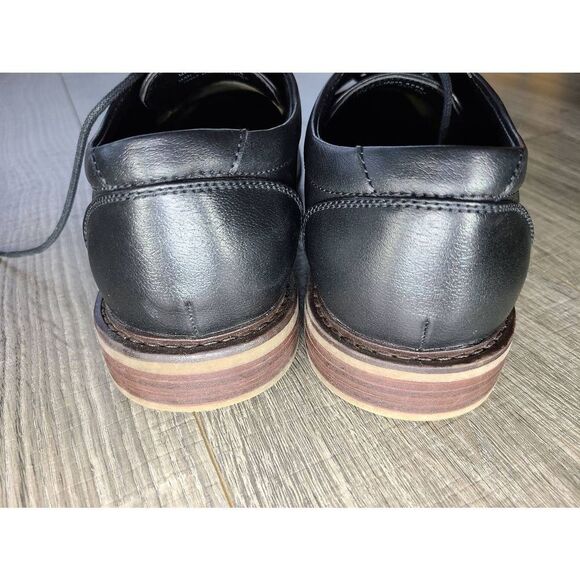 Hugo Vitellini mens Plain black dress shoes size 9 - Picture 7 of 7